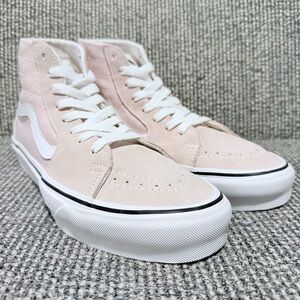 Vans Sk8 Hi Pink Suede Canvas Sneakers Mens 8.5 Womens 10 New